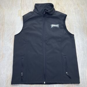 USED SM Philadelphia Eagles Dunbrooke Archer Softshell Full Zip Vest Black